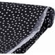 thumbnail image 1 of Tela de algodón para coser, 1,09 yardas, con estampado de estrellas, 61 pulgadas de ancho, tela de popelina tejida de algodón negra, por yarda, rectangular., 1 of 6