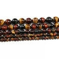 thumbnail image 2 of K-KED Natural Gemstone Multi-Color Tiger's Eye Round Beads 4mm 6mm 8mm 10mm 12mm 15''-10 mm, 2 of 6