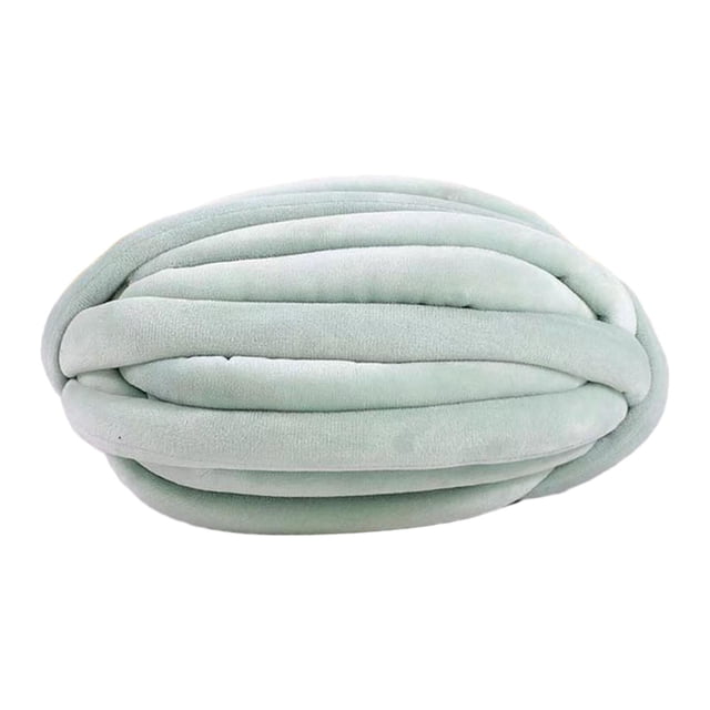 Hilo grueso y grueso, hilo jumbo, hilo lavable para tejer a ganchillo, hilo para tejer a brazo verde claro