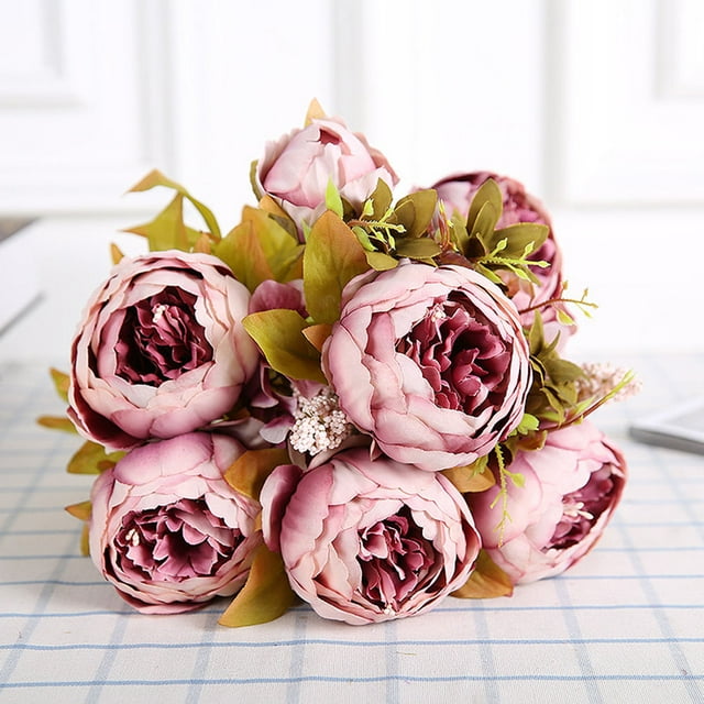 IDEANATEGRATE Ramo De Flores Simuladas Multicolor Con Tacto Cómodo Para En Bodas Y Eventos