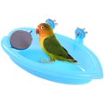 thumbnail image 1 of Bird Baths Tub with MirrorFor Cage, Parrot Birdbath Shower Accessories, Bird Cage Hanging Bath Bathing Box for Small Birds Parrots, 1 of 4