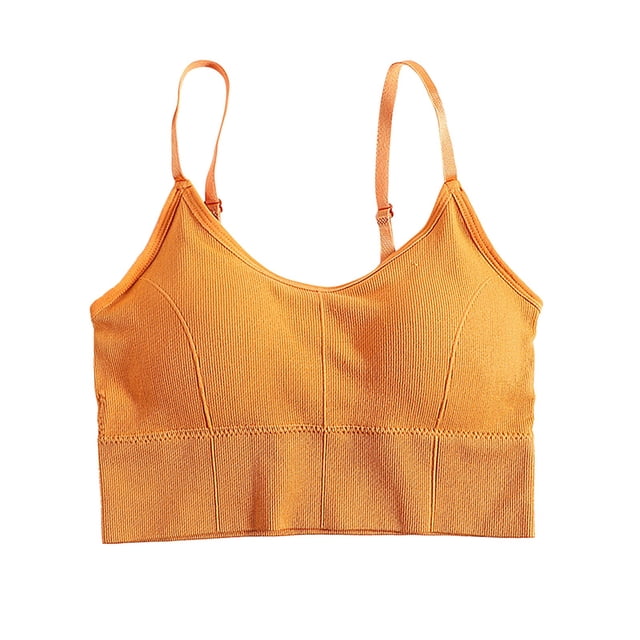 Clearance Sale 2025 Bra Tank With Built In Bra Womens Tank Tops Strap Stretch Cotton Camisole With Built In Padded Shelf Bra Small Color A