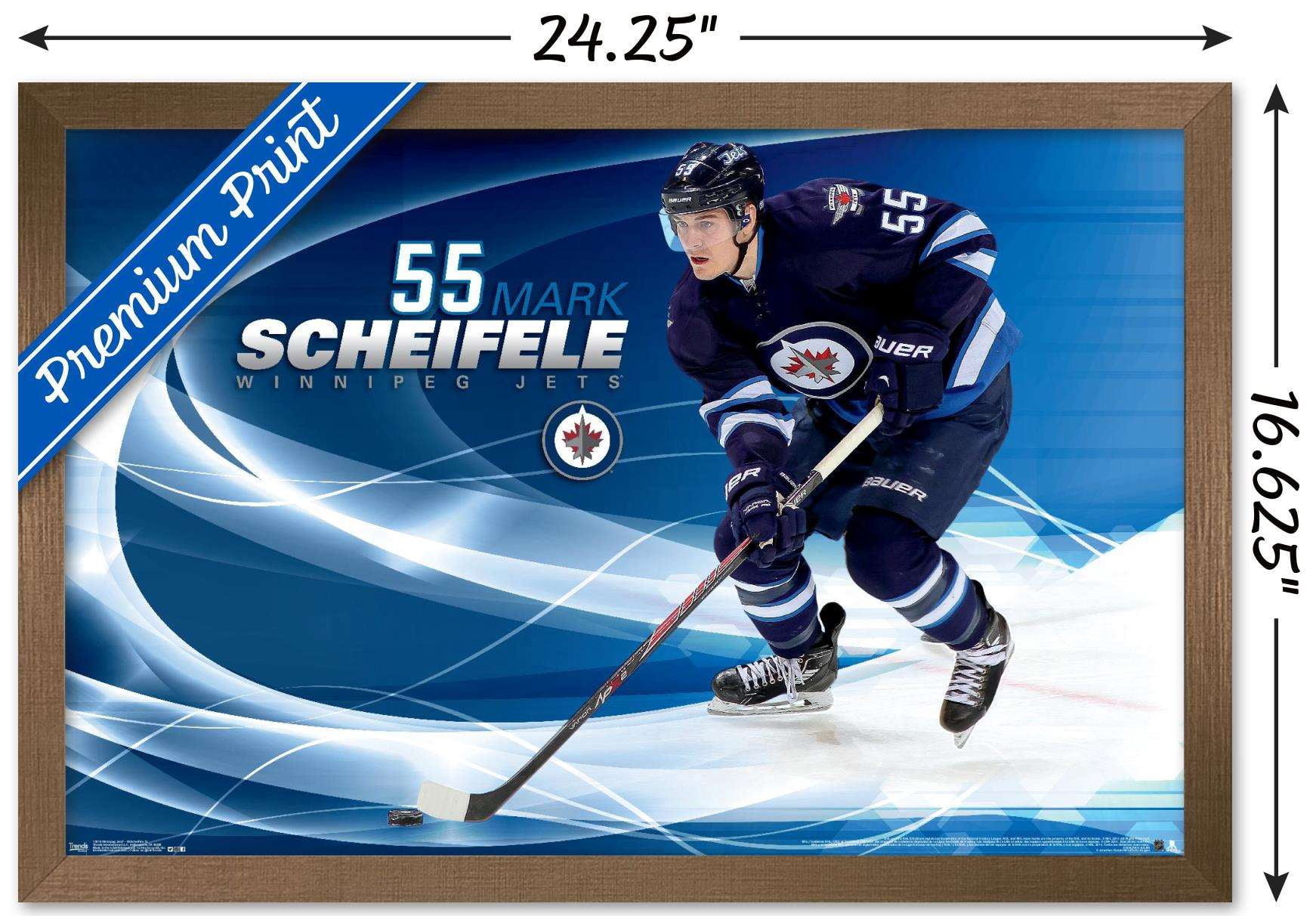 NHL Winnipeg Jets - Mark Scheifele 14 Wall Poster, 14.725" x 22.375", Framed