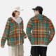 thumbnail image 4 of Fotbe colorful plaid Chaqueta con Protección Solar UPF 50+ para Hombre y Mujer, Camisa con Capucha y Bolsillos-Small, 4 of 7