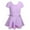Purple, variant on Sngxgn Girls Dresses Short Sleeve Solid Color Casual A-Line Pleated Dress(Blue,150)
