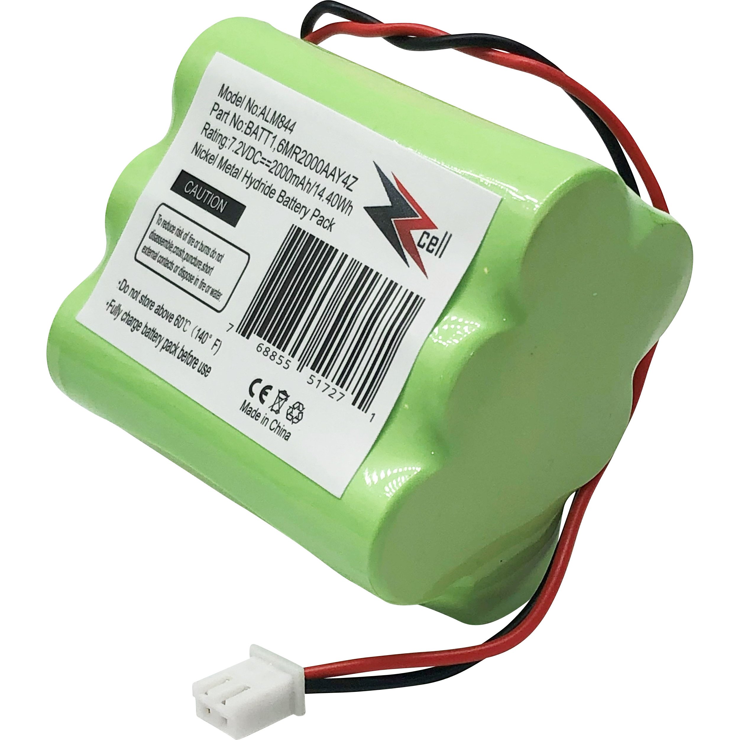 ZZcell Replacement Battery For 2Gig BATT1, BATT1X, BATT2X, 6MR2000AAY4Z, GC2 2GIG-CNTRL2 2GIG-CP2, GCKIT311, 228844, Go Control Panel Alarm System 10-000013-001, PERS-4200 - image 3 of 6