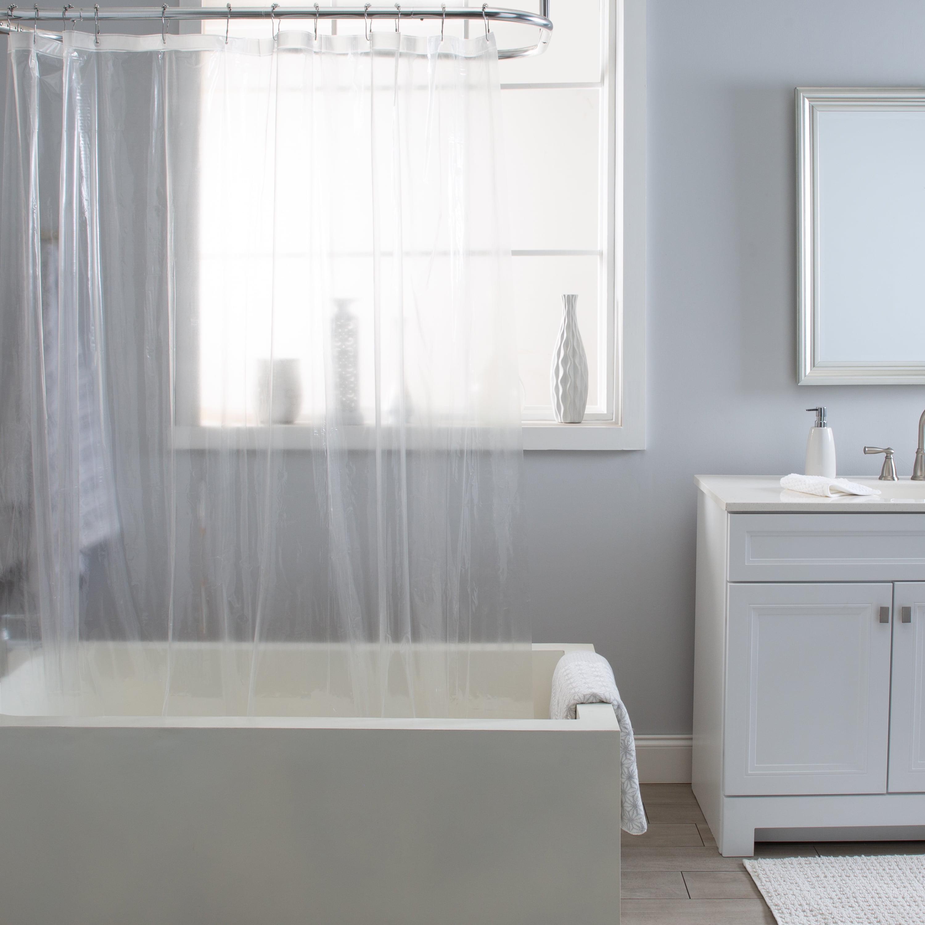 Bath Bliss PVC Shower Liner in Clear