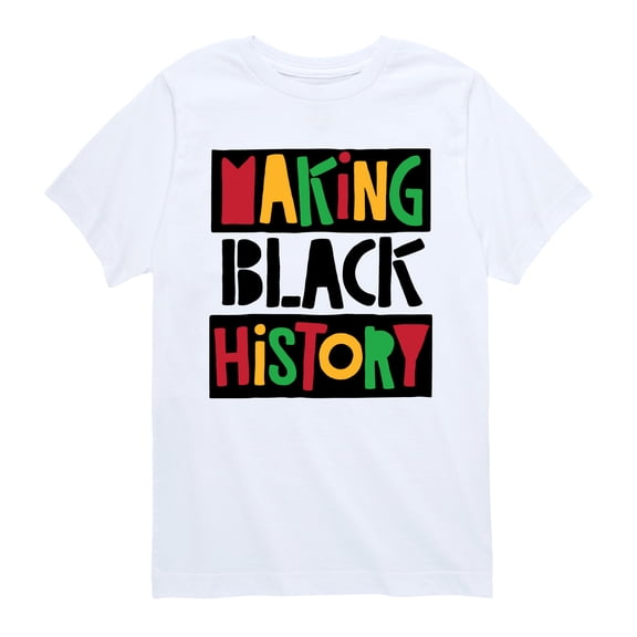Instant Message - Making Black History - Youth Boys Short Sleeve Graphic T-Shirt
