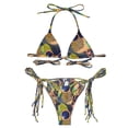 thumbnail image 1 of Conjunto de bikini para mujer, traje de baño de dos piezas para mujer, conjunto de bikini con cuello halter, traje de baño diseñado para el futuro, 1 of 4