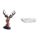 thumbnail image 5 of Figura de cabeza de ciervo decorativa, adorno de cabeza de ciervo, estatua de animal, bandeja rectangular para servir, material de resina, adecuada pa, 5 of 8