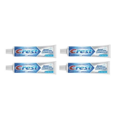 (4 Pack) Crest Tartar Protection Whitening Cool Mint Flavor Toothpaste, 6.4
