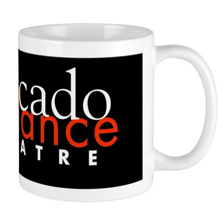 

CafePress - Avocado Dance Theatre Mug Black With White/Orange - Ceramic Coffee Tea Novelty Mug Cup 11 oz