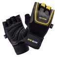 thumbnail image 3 of IQ - Guantes sin Dedos Diseño Logotipo Fairo de Cuero para Hombre (Verde yedra, Lima Golpe), 3 of 3