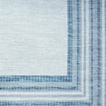 thumbnail image 3 of Nicole Miller New York Patio Country Layla Modern Border Indoor/Outdoor Area Rug, Blue/Ivory , 7'9"x10'2", 3 of 9