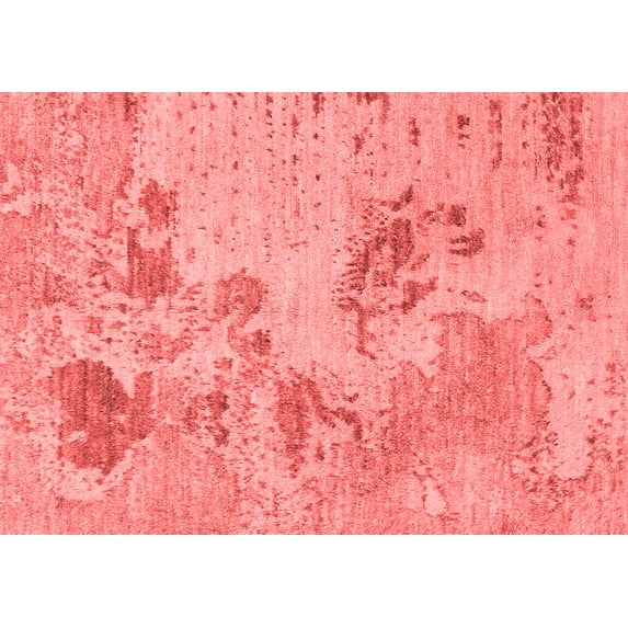 Ahgly Company Machine Washable Indoor Rectangle Abstract Red Modern Area Rugs, 5' x 8'
