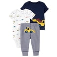 thumbnail image 1 of Conjunto de Bebé Child of Mine 3 piezas Azul marino 0-3M Estampado construcción, 1 of 4