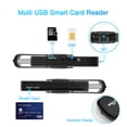 thumbnail image 4 of EROCK USB Smart Card Reader for CAC SD Micro SIM Memory Card, 7-in-1 CAC DOD Military Multi Card Reader Adapter for SD/ Micro SD/ SDHC/ SDXC/ TF/ MMC/ M2/ MS/ Pro/ Duo, Support Windows, Linux, Mac OS, 4 of 11