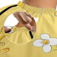 thumbnail image 6 of JSTEL Cute Bee Flower Waterproof Barber Cape for Men Women Beard Shaving Bib Apron Professional Hair Cutting Cloth, 65 x 55 inch, 6 of 6