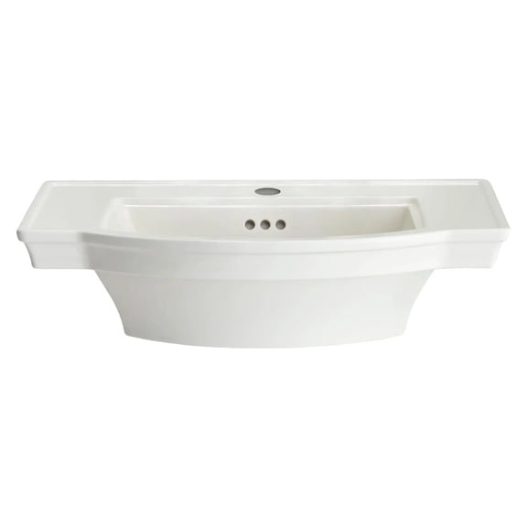 American Standard 0900001.020 Estate 24" Pedestal Bathroom Sink Only - White