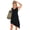 Black, variant on Women's Plus Size Multi-Way Convertible Swim Dress