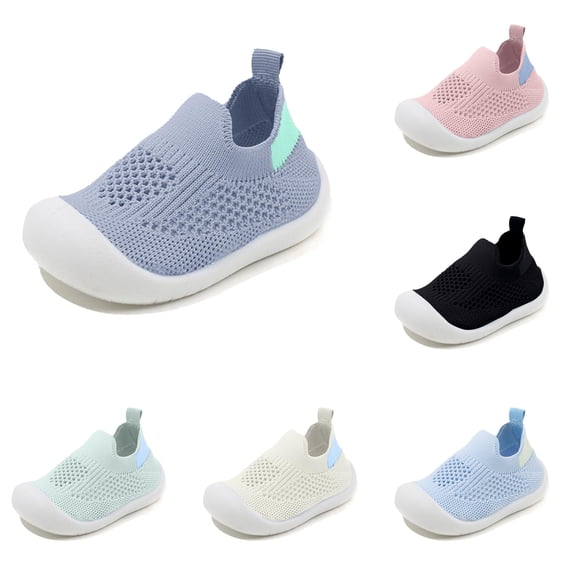 Baby Shoes Boys Girls Breathable Non Walking Sock Shoes First Walking Shoes with Soft Rubber Sole Toddler Slipper Sneaker Strike Rite Shoes Girls Size 4 Girls Shoes Baptism Shoes for Girls