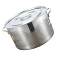 thumbnail image 1 of unbranded 1Ud Olla Resistente De Acero Inoxidable Para Aceite, Sopa Y Cocina Con Plata, 1 of 8