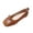 Brown, variant on Women's Cap-Toe Bow Ballet Flats Slip-On Casual Comfortable Flat Dress Shoes For Women Beige 40