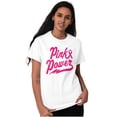 thumbnail image 3 of Pink Ribbon Power Breast Cancer Aware Women's Graphic T Shirt Tees Brisco Brands M, 3 of 6