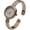 Rose Gold, variant on Collections Japanese Quartz Women's 28mm Case Classical Design Triangular Patterned Cuff Bangle Watch