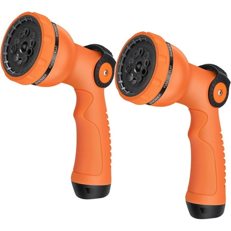 Water Hose Spray Nozzle - Garden with 10 Patterns.Thumb Design for Easy Flow Control Upgraded Sprayer Watering Plants Lawn Pet Bathing and Cleaning