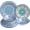 italian - 12 Piece Set, variant on Melamine Dinnerware Sets, 12- Dinner Dishes Set for 4, Durable & Non Breakable Plates Bowls Set, Shatterproof Dishware for Outdoor Dining,Picnic,Camping,RV-Paisley Design