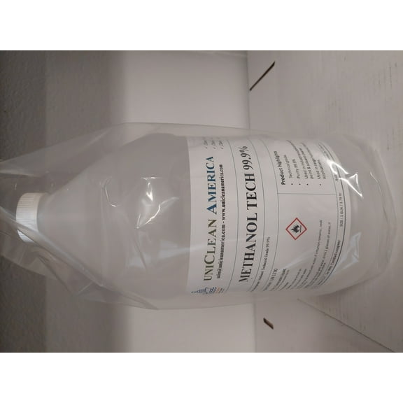Uniclean America Methanol - Methyl Alcohol - Tech grade 99.9% puirty - Made in USA - Size 128 fl oz