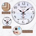 thumbnail image 3 of Reloj de pared de madera de 30 cm, reloj de 12 pulgadas, vintage, retro, silencioso, péndulo de pared, sin sonido, números romanos arábigos, decoración, dormitorio, cocina, sala de estar, 3 of 5