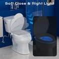 thumbnail image 3 of Asiento de inodoro calefaccionado Clirass alargado con 3 niveles de temperatura y luz nocturna, 3 of 7