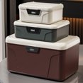 thumbnail image 4 of Ounissouiy Caja con cerradura de alta capacidad, almacenamiento de aperitivos, medicamentos dispuestos y caja con cerradura, versátil para caja Almacenamiento y organización del hogar Blanco, 4 of 6