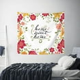 thumbnail image 4 of Daiia Home Sweet Home Floral Pattern Tapestry 60x51 Inches Wall Hanging Tapestry Artistic Wall Hanging Bedroom Wall Decor Living Room Tapestry Dorm Room Decor, 4 of 9