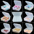 thumbnail image 4 of Zshan Small storage box with lid, plastic transparent box, jewelry, small beads storage box, classification box, 1 large storage box, 14 small storage boxes, 4 of 4