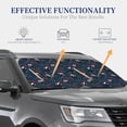 thumbnail image 3 of Kdxio Christmas Dachshund Print 2-Piece Sun Shade Front Windshield - Foldable Car Front Window Sunshades for Most Sedans SUV Truck, 3 of 6