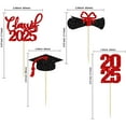 thumbnail image 2 of 72PCS Graduation Cupcake Toppers 2025 Glitter Class of 2025 Cake Decorations Graduation Cap Cupcake Picks 2025 Graduation Theme Party Cake Decorations Supplies, 2 of 6