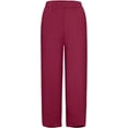 thumbnail image 4 of Harem Pants Women with Pockets Fashion Versatile Simple Series Solid Color Pant Casual Loose Comfy Breathable Sweatpants, 4 of 4