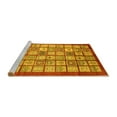 thumbnail image 2 of Ahgly Company Machine Washable Indoor Square Abstract Yellow Modern Area Rugs, 8' Square, 2 of 4