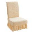 thumbnail image 1 of Las fundas para sillas del comedor son removibles, lavables y resistentes a las manchas para proteger el hogar., 1 of 5