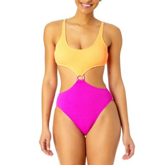 Salt Cove Juniors Colorblocked One-Piec Mint XS