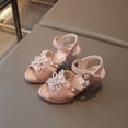 thumbnail image 2 of JUMEYU Girls Summer Sandals Girls Casual Sandals Cute Strappy Sandals with Zipper Summer Shoes for Little/Big Kids Size 2.5 (White,Big Kids 2.5), 2 of 7