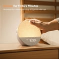 thumbnail image 5 of Dreamegg White Noise Sound Machine for Adult Sleep Sunrise Wake Up Alarm, 29 Soothing Sounds Therapy, White, 5 of 10