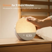 Dreamegg White Noise Sound Machine for Adult Sleep Sunrise Wake Up Alarm, 29 Soothing Sounds Therapy, White