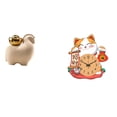 thumbnail image 1 of Mini estatua de animal, reloj de pared de gato silencioso que no hace , bonito reloj para dormitorio infantil, artesanía artística, adorno adecu, 1 of 8