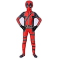thumbnail image 2 of Disfraz de superhéroe Deadpool para niños, disfraz de fiesta de Halloween para niños, A4-5 años, 2 of 5