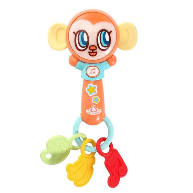Sonajero De Juguete Para Bebé, Sonajero Iluminado, Sonajero De Mano Musical De Dibujos Animados, Juguete Para Niños, Sonajeros, Juguetes De Anillo De Dentición matsuzay FN008319-01