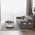 thumbnail image 3 of Patio Puff Salon Room Loveseat Dining Chairs Corner Modern Sleeper Lounge Dining Chairs Couch Slaapbank Luxury Furniture DX50KT My Lux Decor Round, 3 of 9